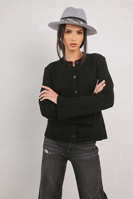 Crewneck Flair Sleeve Sweater