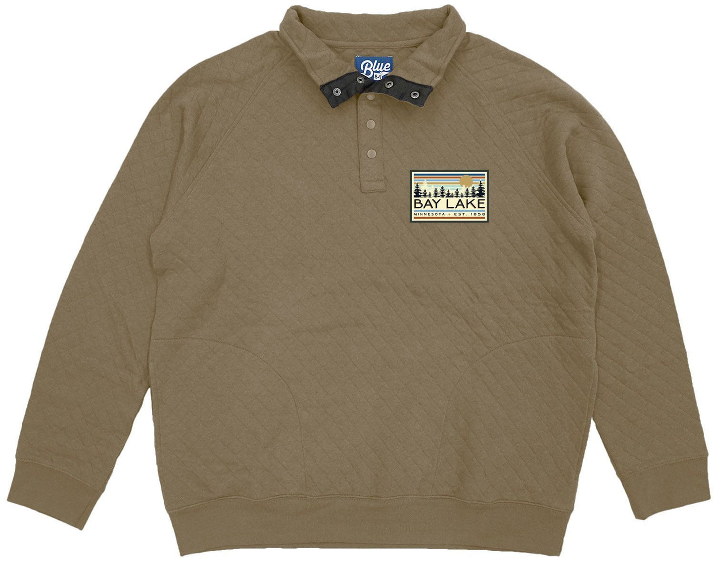 Quilted Fleece Snap - Walnut