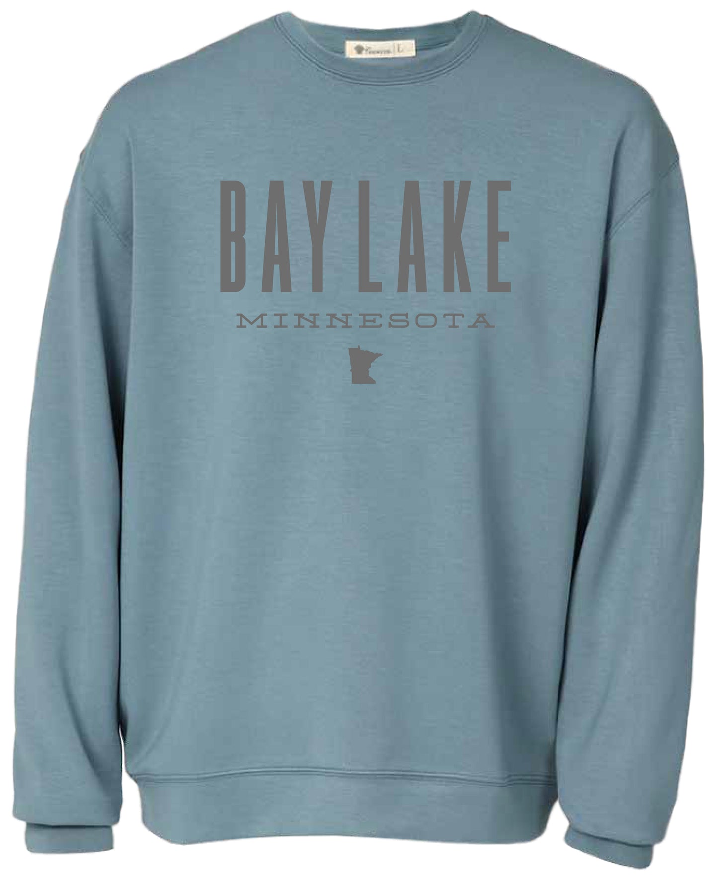 Bay Lake Cloudluxe Crew - Slate Blue