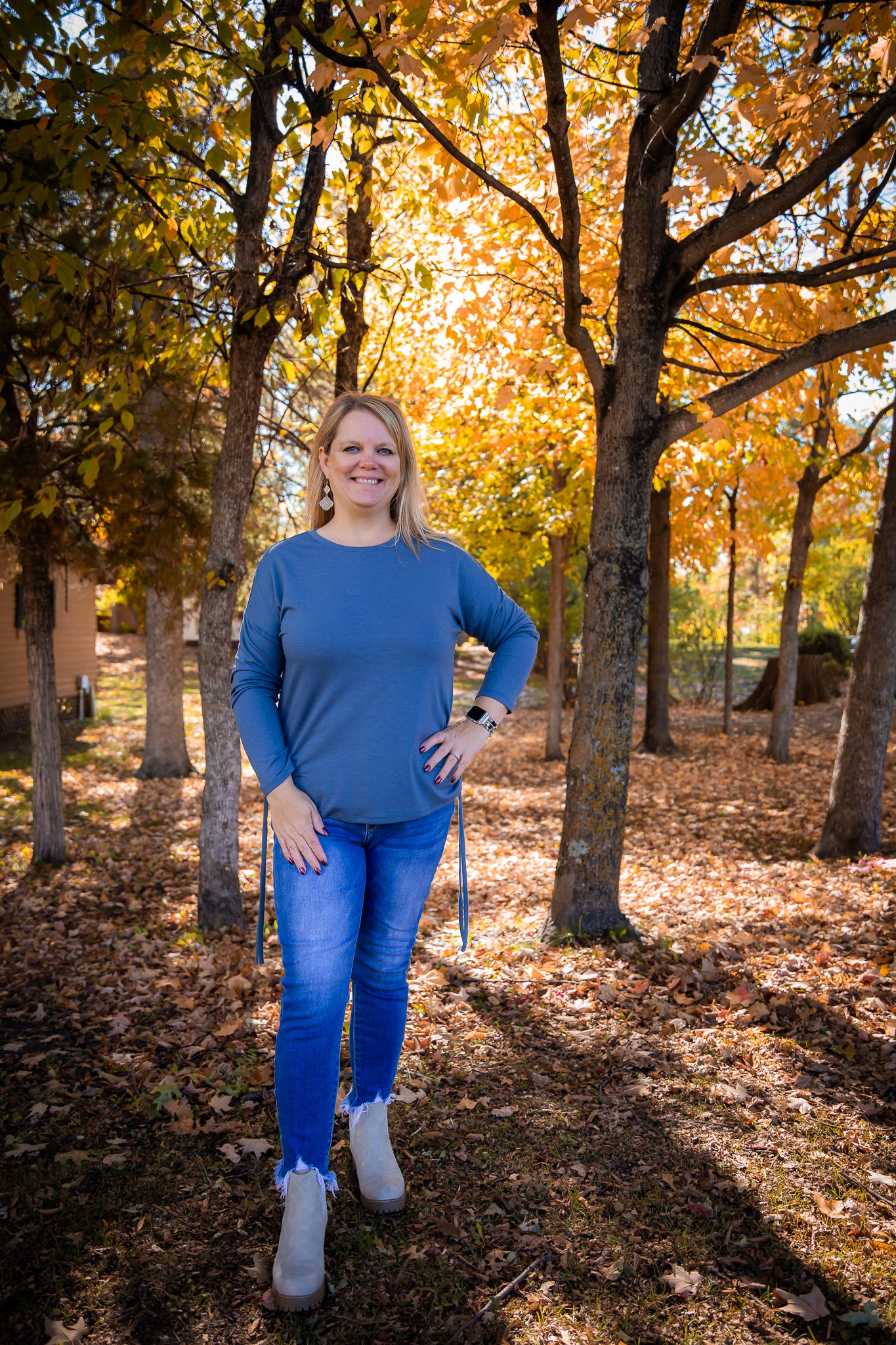 Steel Blue Long Sleeve