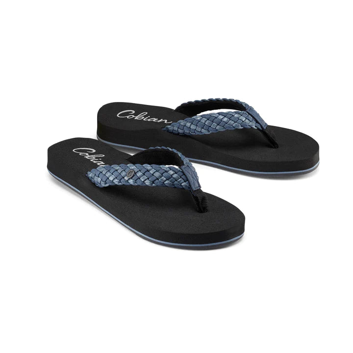 Indigo Weave Flip Flops