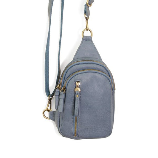 Skyler Sling Bag: Denim Blue