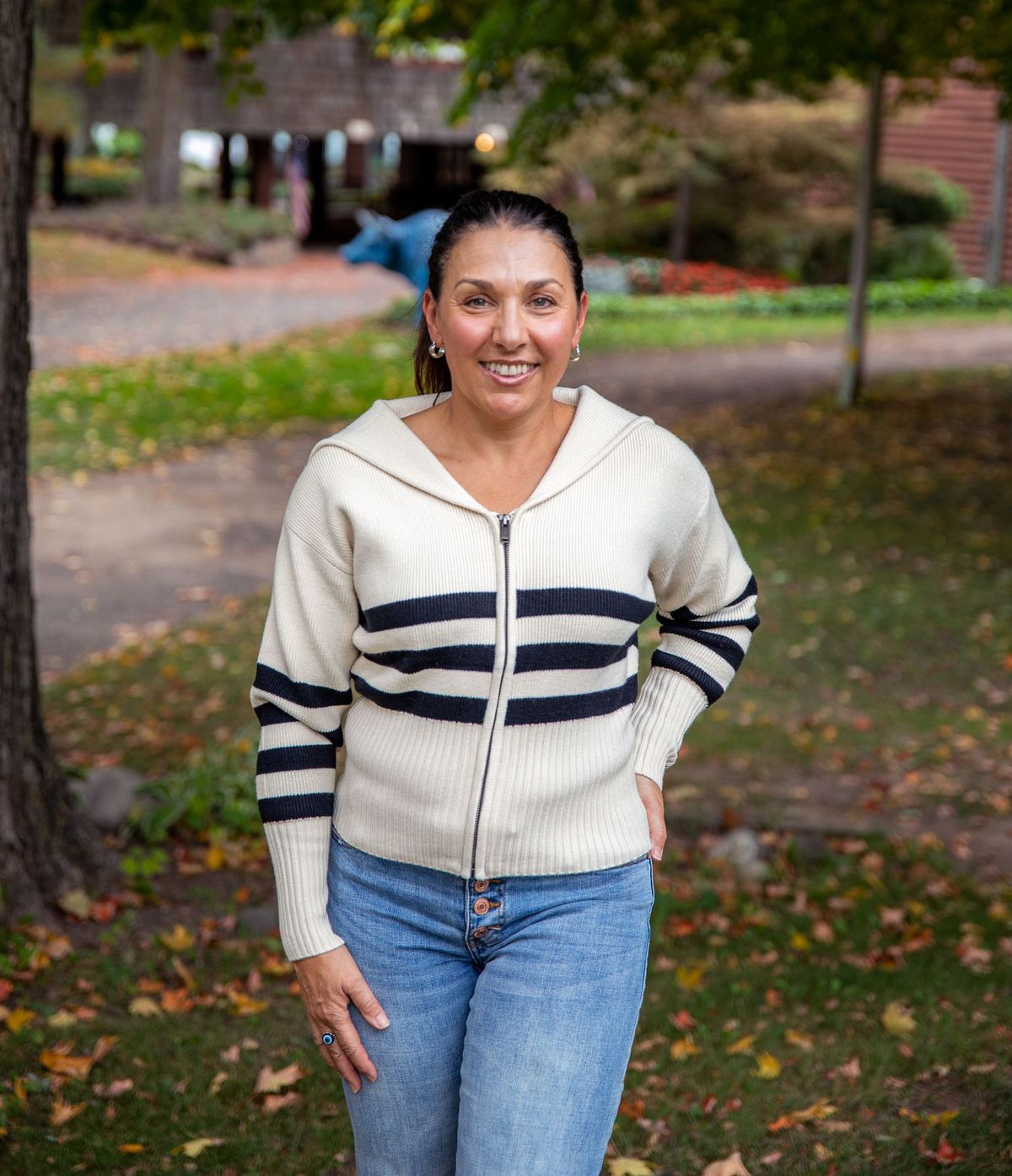Knit Sweater w/Full Zip