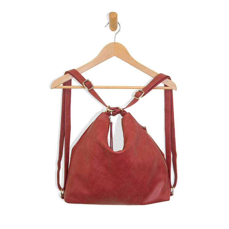 Drew Convertible Backpack - Ruby