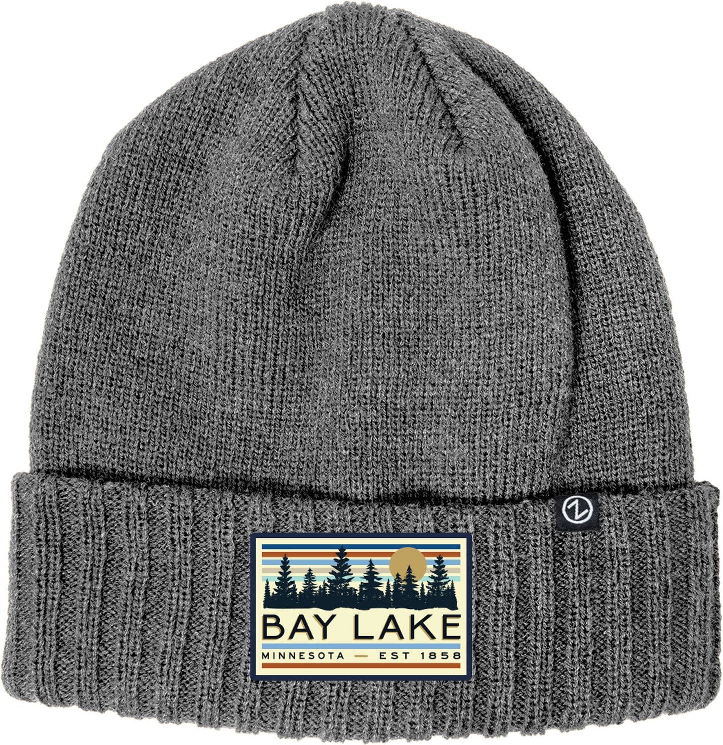 Knit Cuff Beanie - Heather Grey