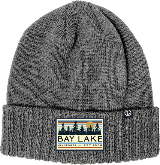 Knit Cuff Beanie - Heather Grey