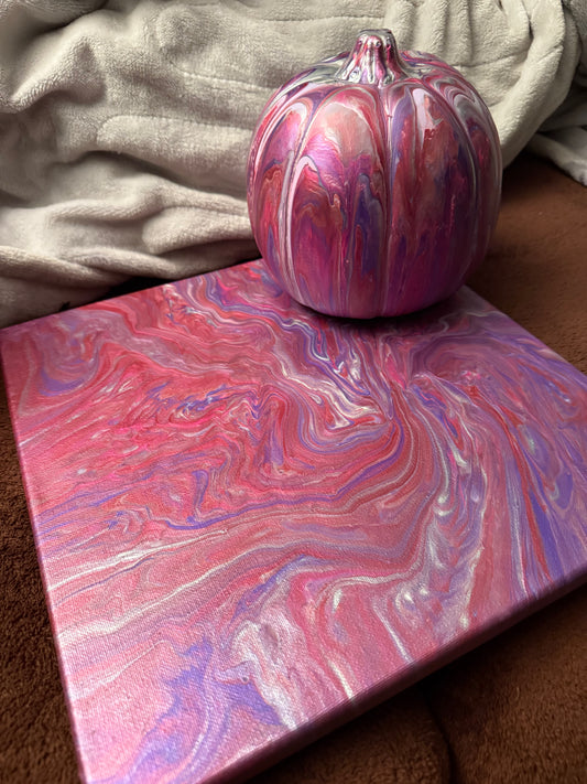 Autumn Flow: Pumpkin & Canvas Pour Workshop