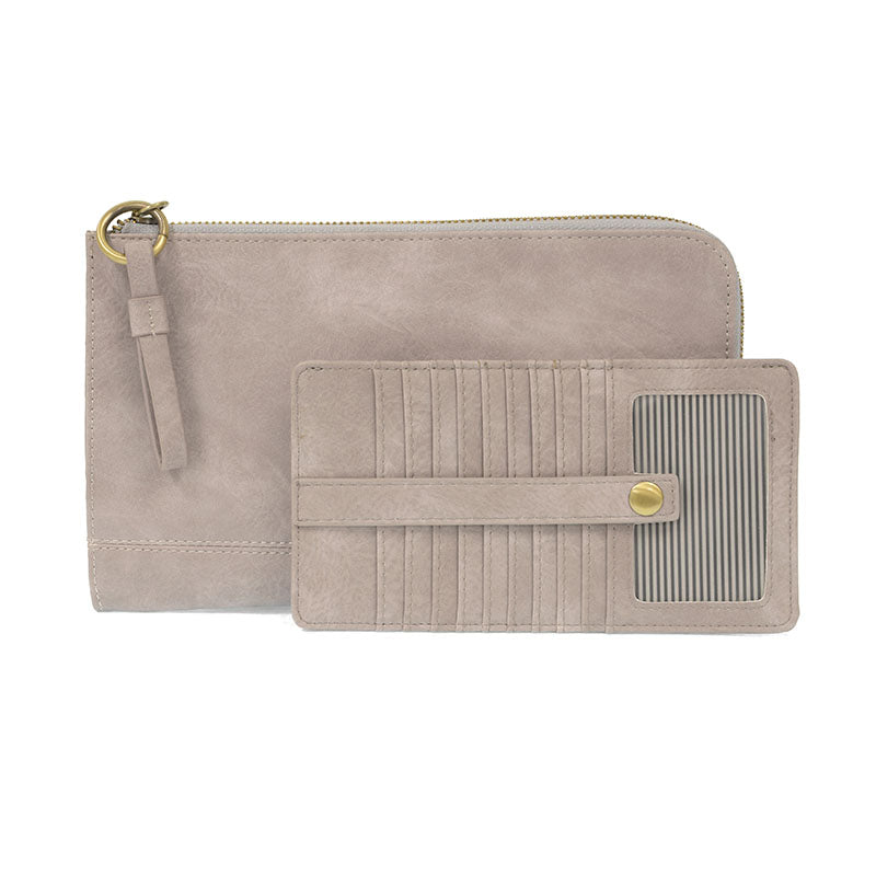Karina Convertible Wristlet & Wallet - Grey