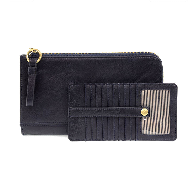Karina Convertible Wristlet & Wallet - Navy