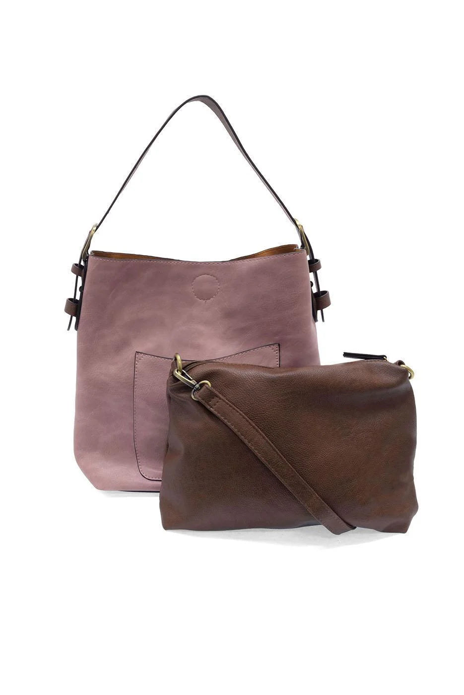 Classic Hobo Handbag - Soft Berry
