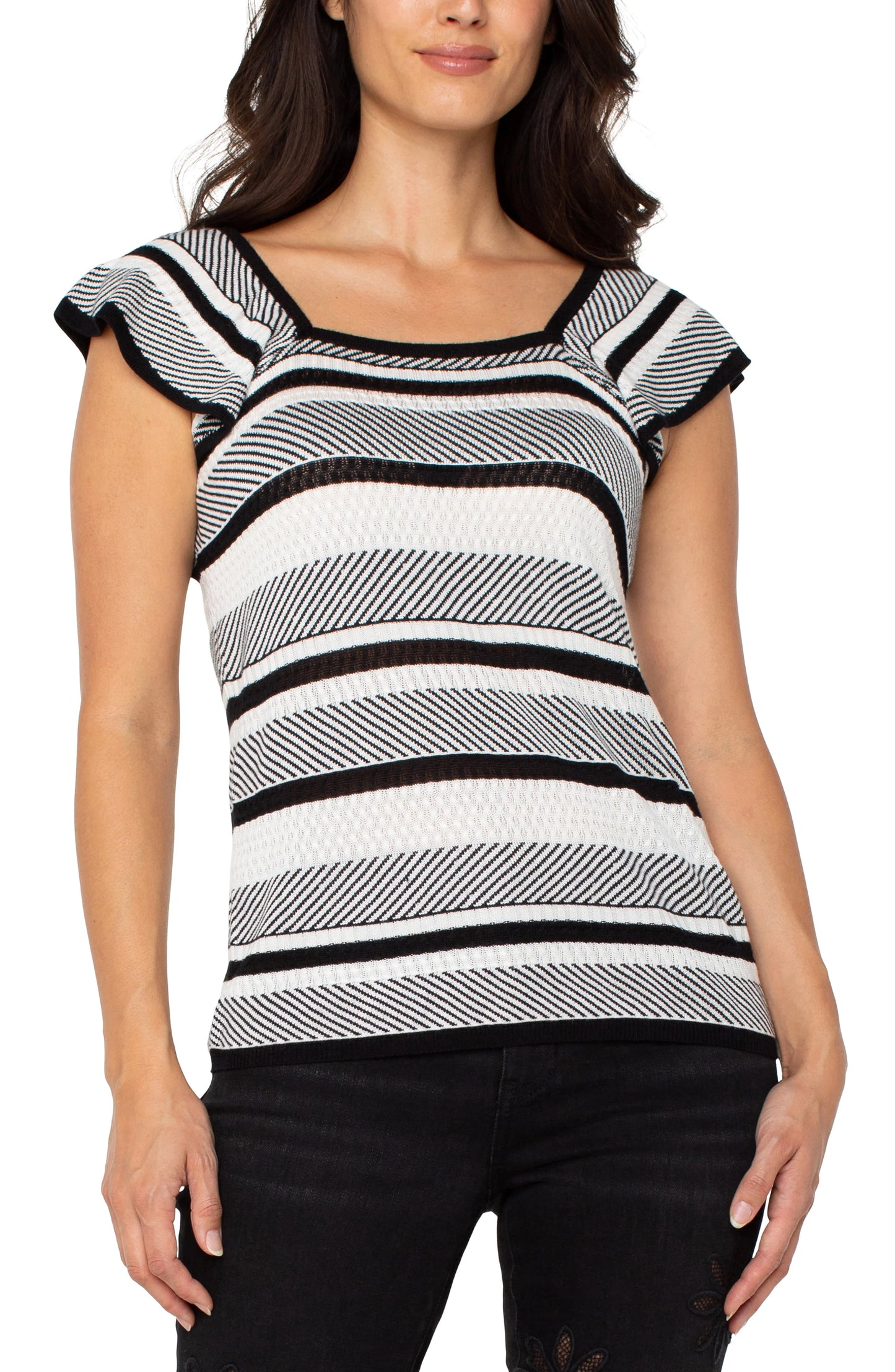 Ruffle Sleeve Sweater