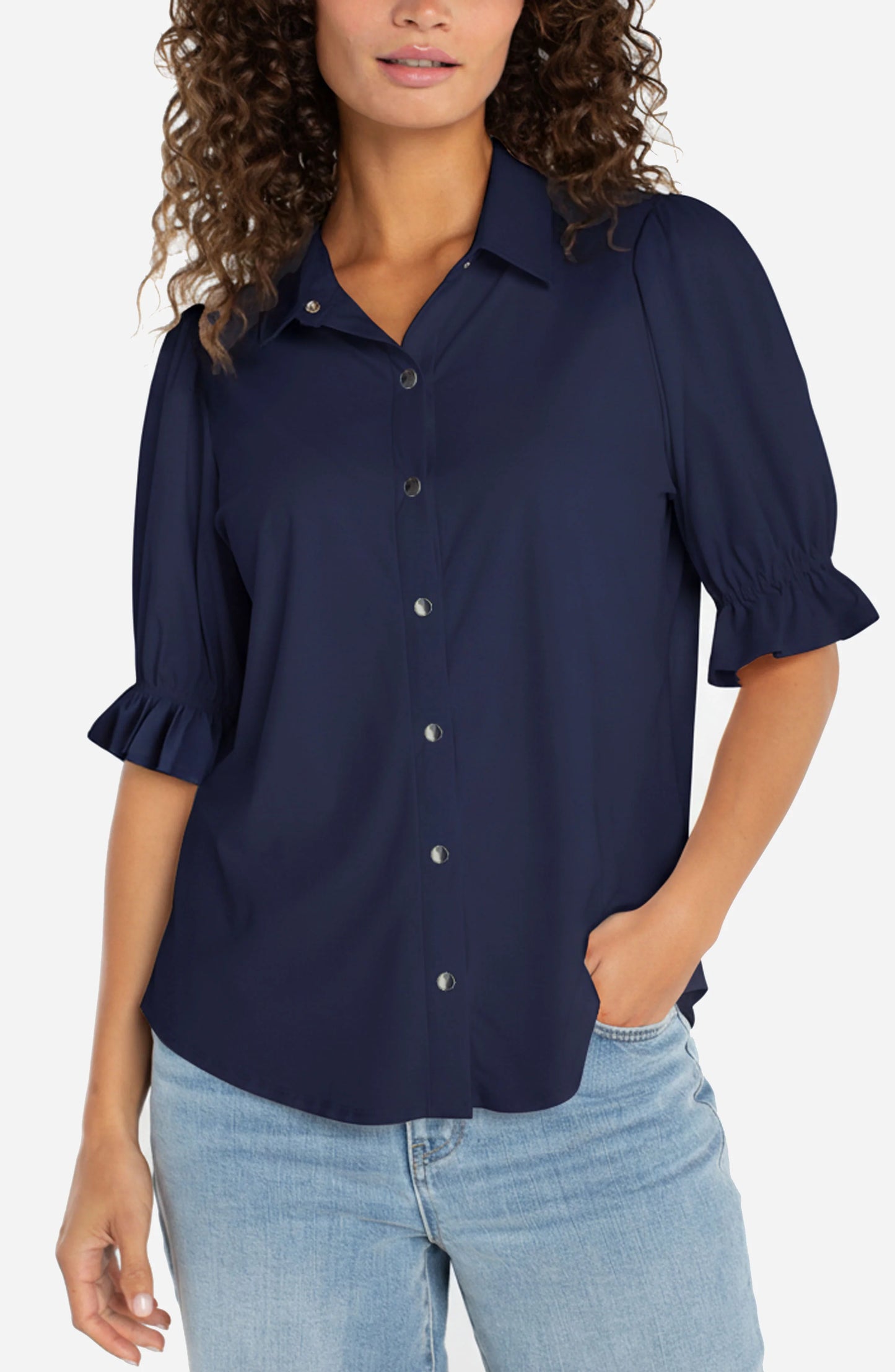 Snap Front Knit Shirt