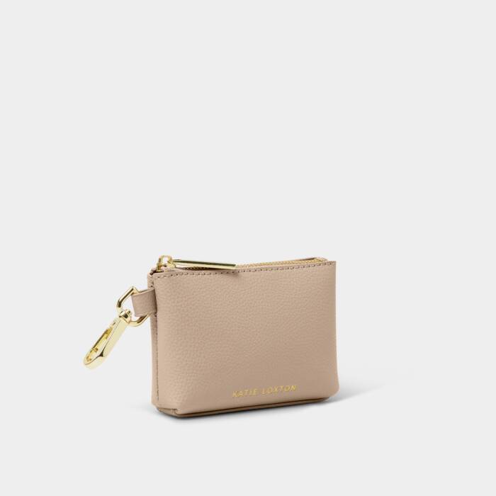 Light Taupe: Evie Clip-On Coin Purse