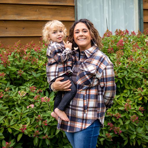 Youth Topaz Plaid Shacket