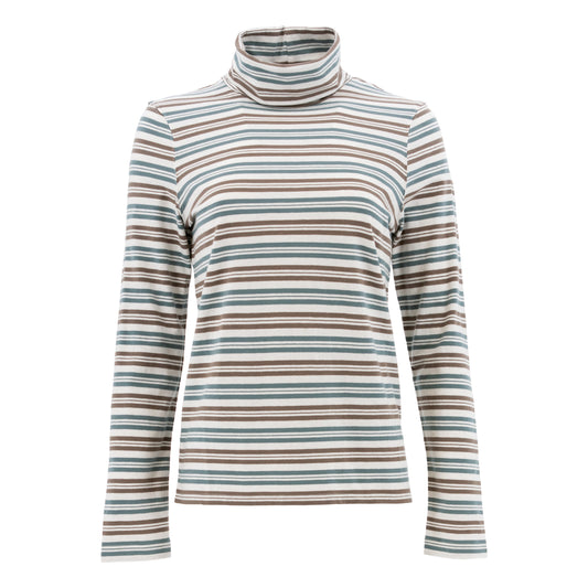 Mariela Organic Turtleneck - Smoke/Blue