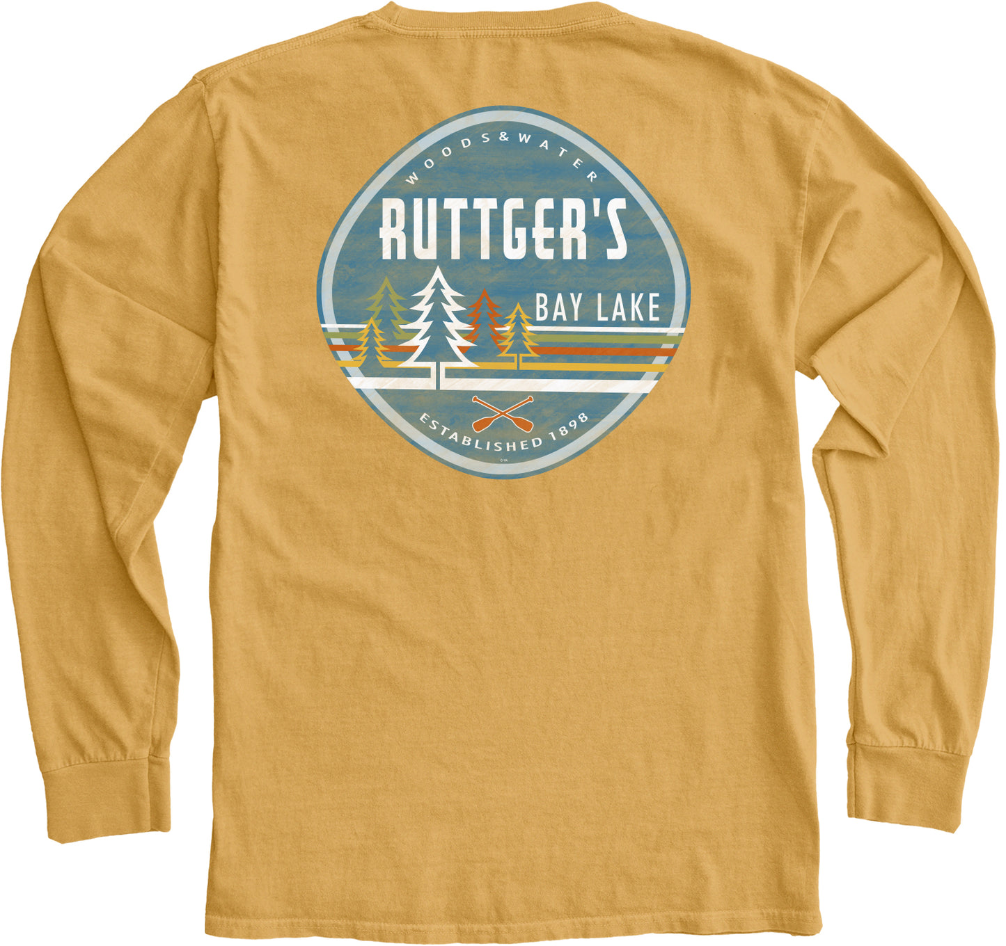 Ruttger's Cristily Pines X'D Paddles Longsleeve - Mustard