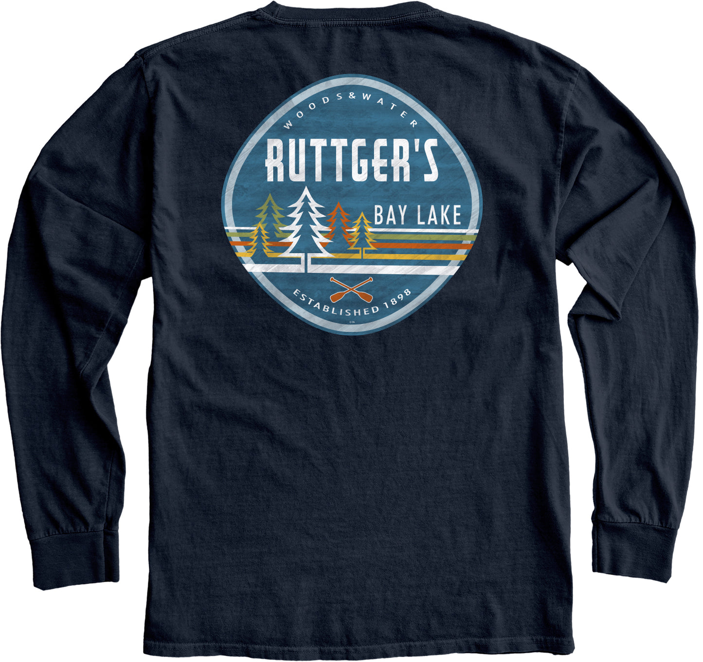 Ruttger's Cristily Pines X'D Paddles Longsleeve - Navy