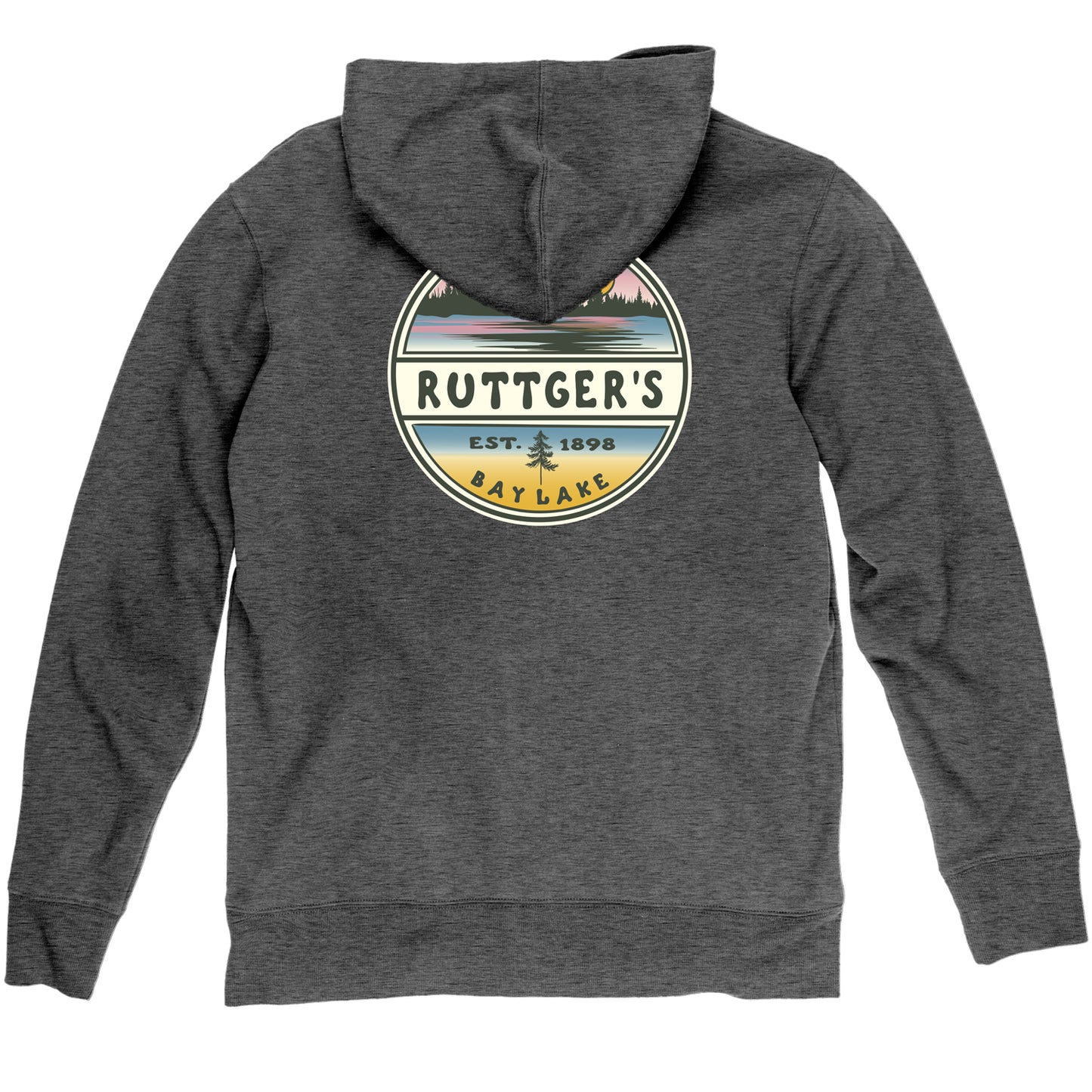 Ruttger's Liven Up Lakes and Pines Laguna Full Zip - Heather Black