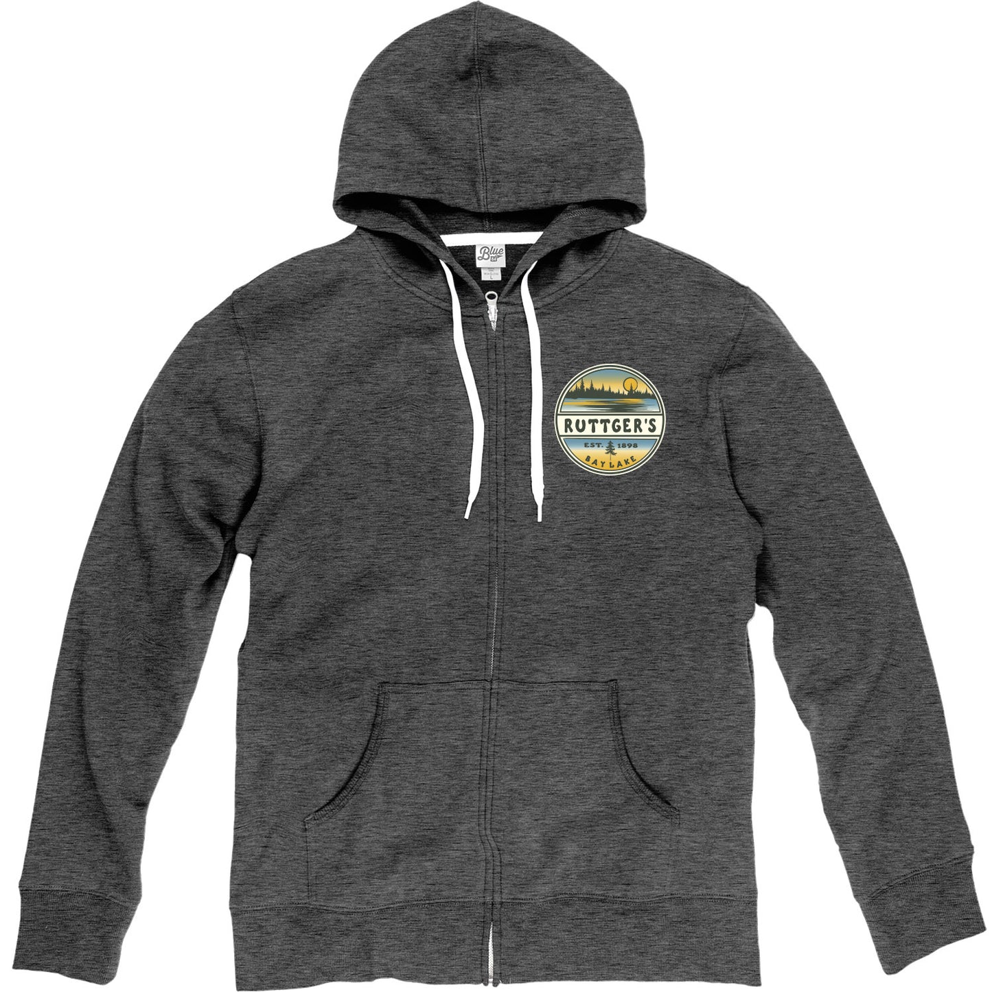 Ruttger's Liven Up Lakes and Pines Laguna Full Zip - Heather Black