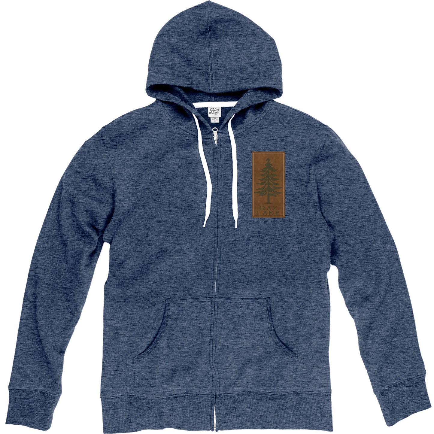 Bay Lake Laguna Full Zip with Leather Tag - Navy