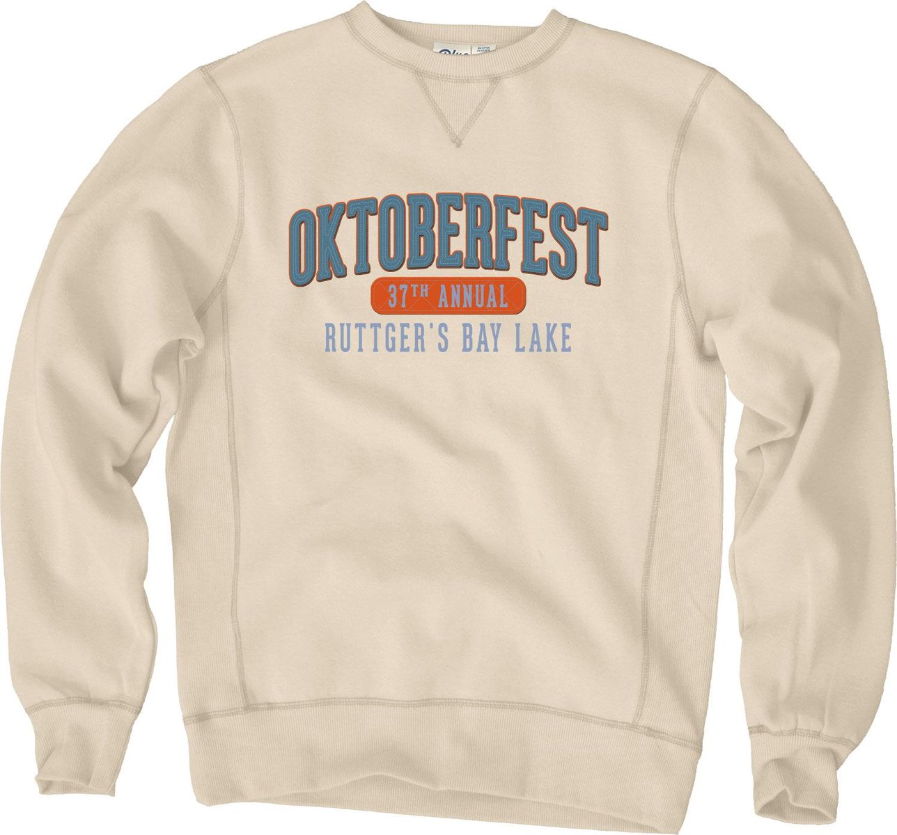 Oktoberfest Fleece Crewneck -Cappuccino