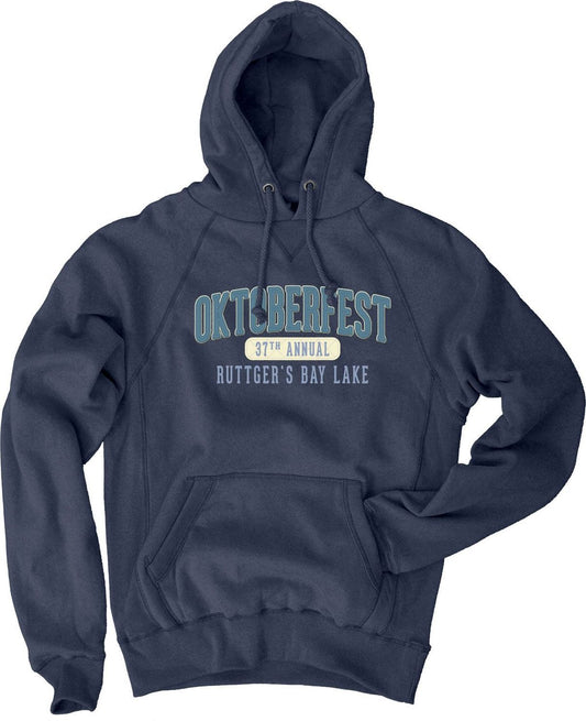 Oktoberfest Fleece Pullover Hood - Navy