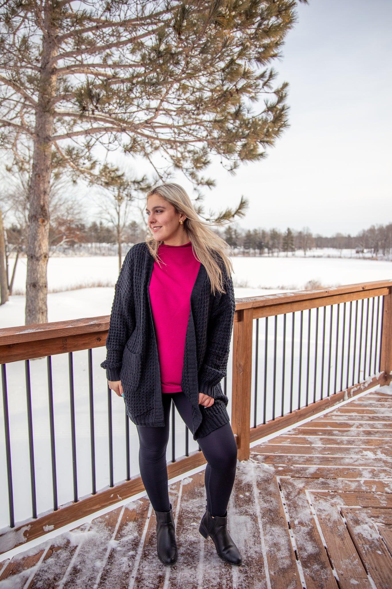 Black Knit Cardigan