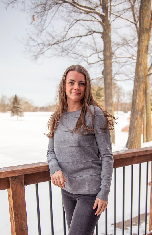 Pin tucked detail long sleeve