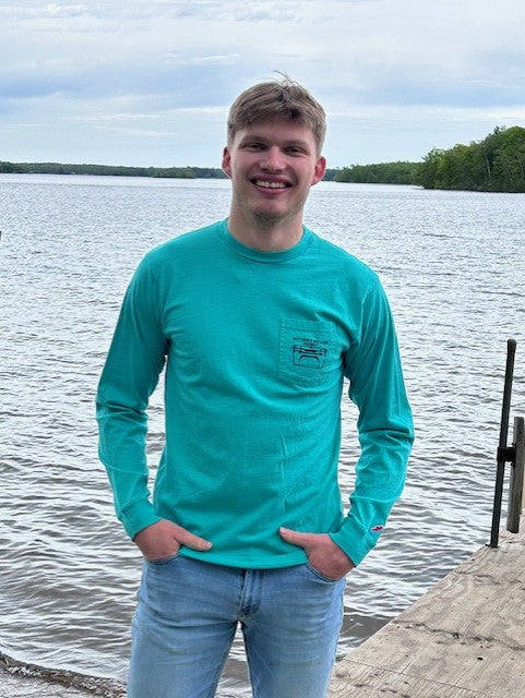 Ruttger's Long Sleeve Pocket Tee - Marine Green