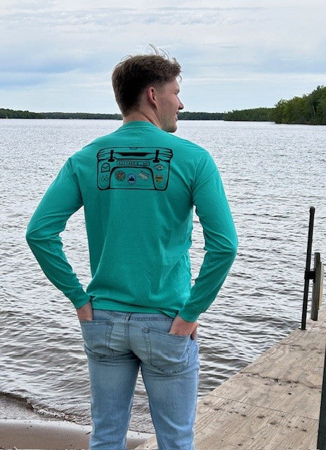 Ruttger's Long Sleeve Pocket Tee - Marine Green