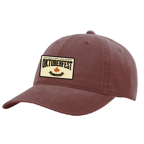 Maroon Cotton Twill Cap