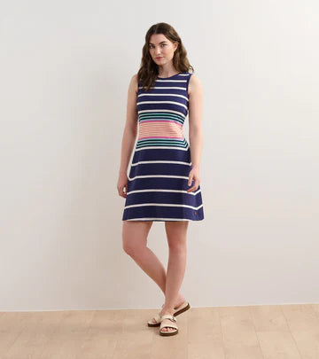 Sarah Dress Sunset Stripes