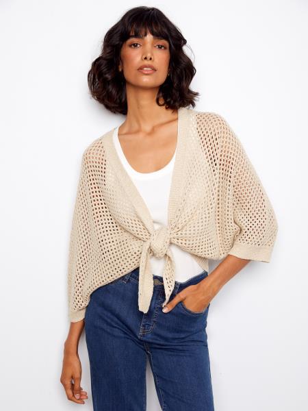 Crochet Tie-Front Bolero