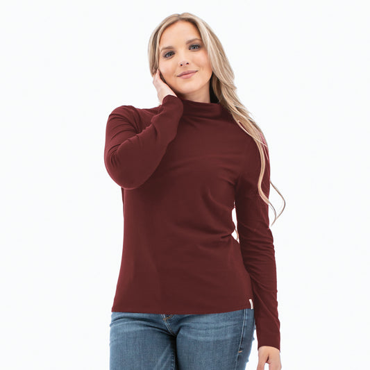 Teton Long Sleeve Turtleneck Top