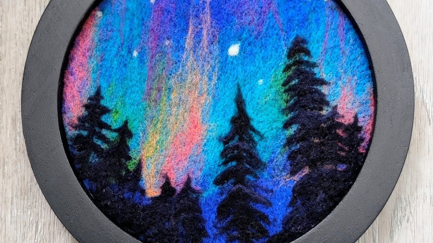 Northern Lights Needle Felting Class