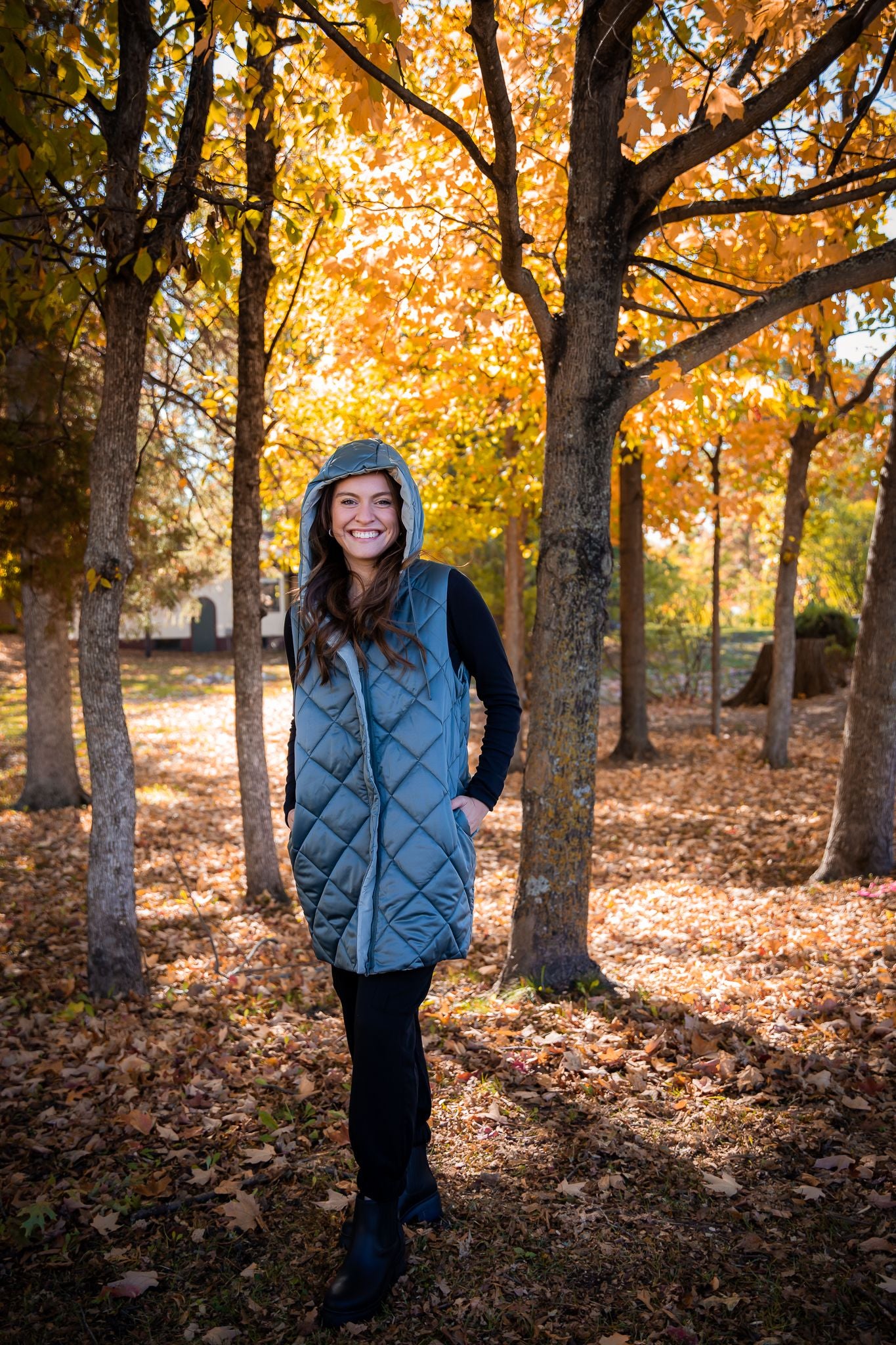 Hunter Reversible Hooded Puffer Vest