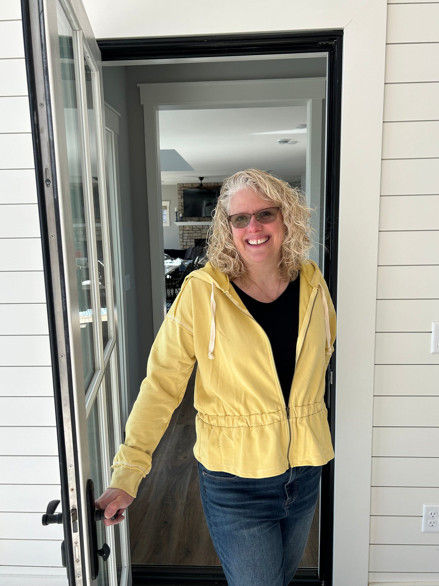 Yellow Zipper Hoodie