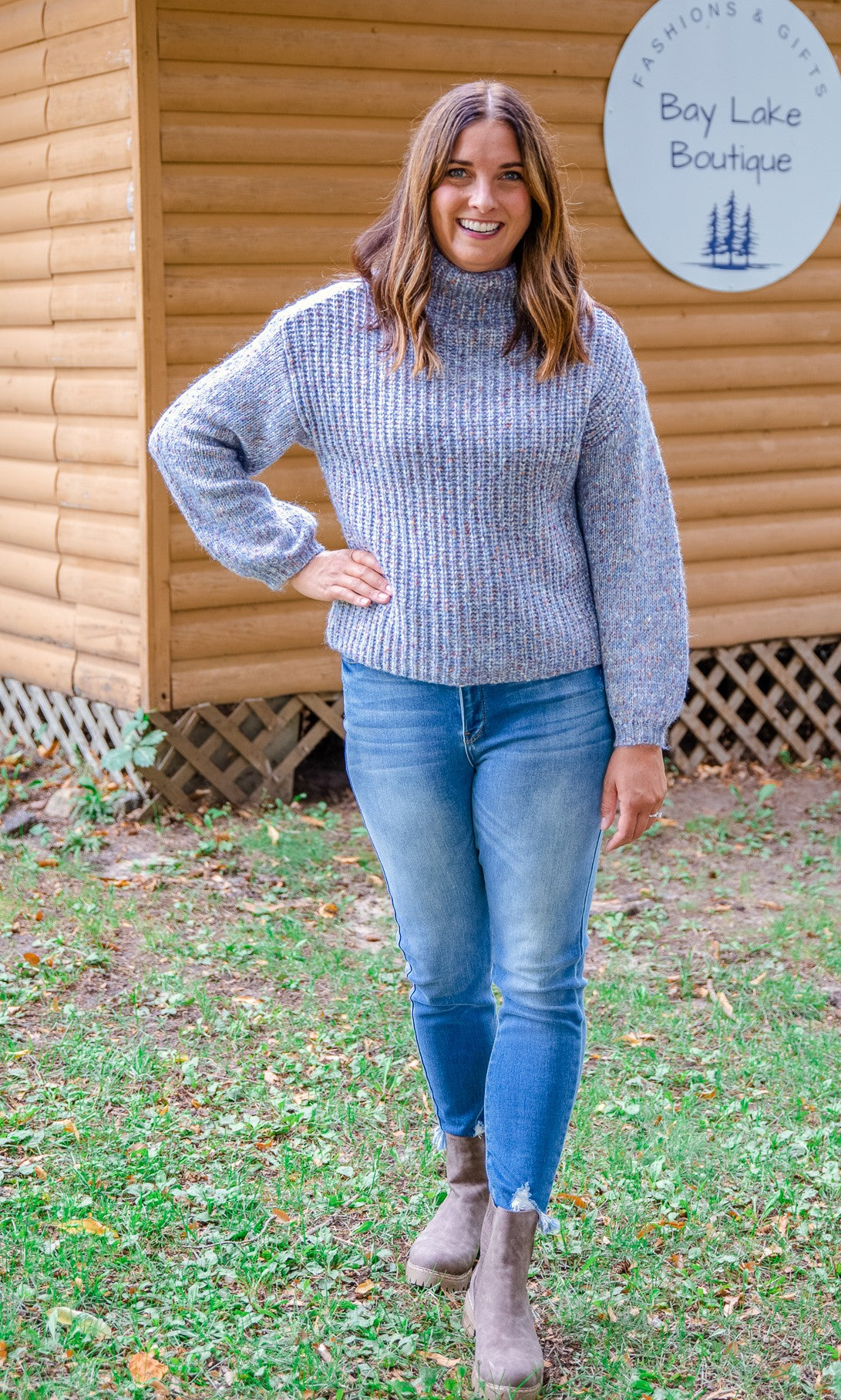 High Funnel Neck Sweater
