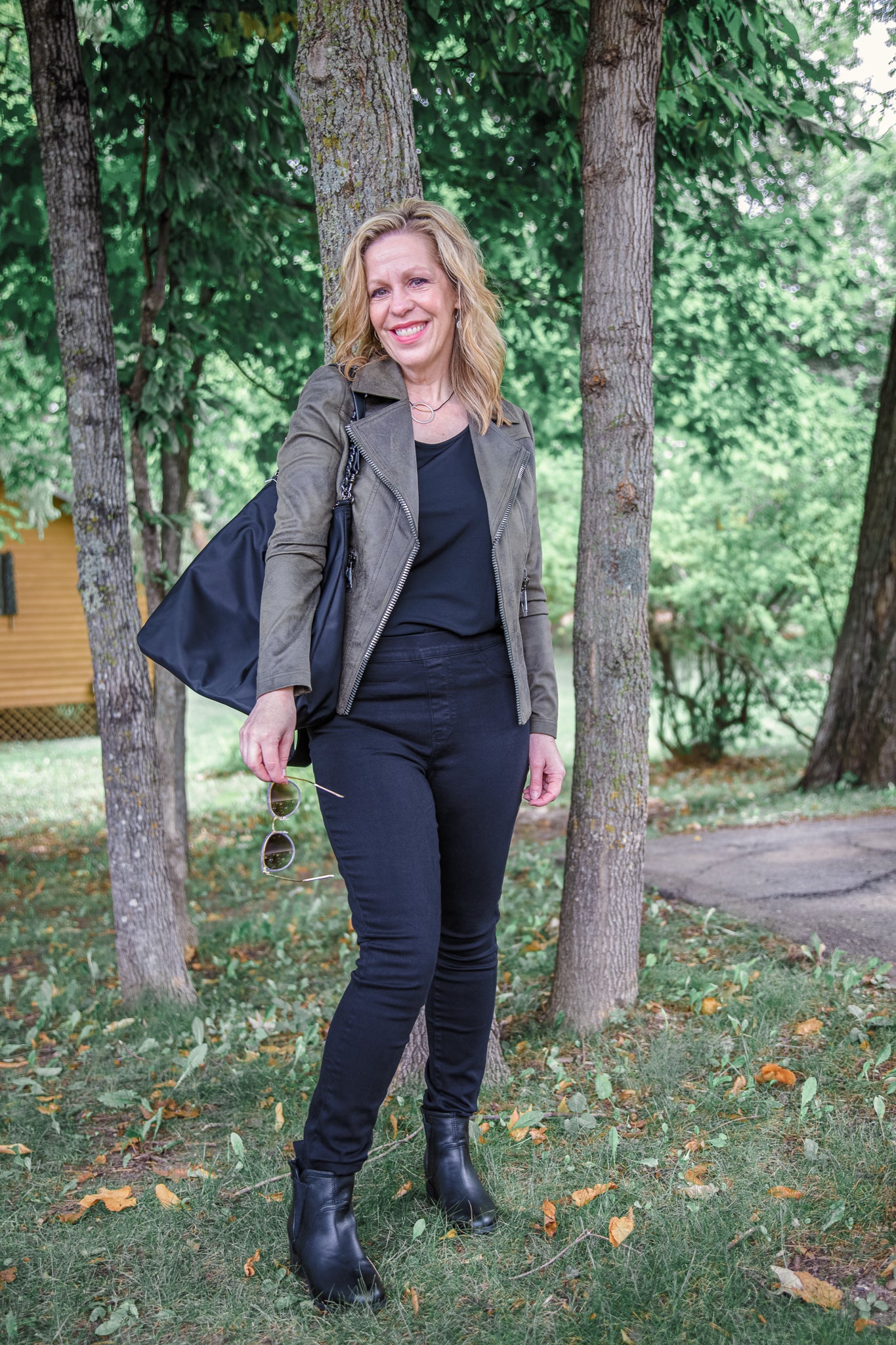 Moto Jacket with Zipper