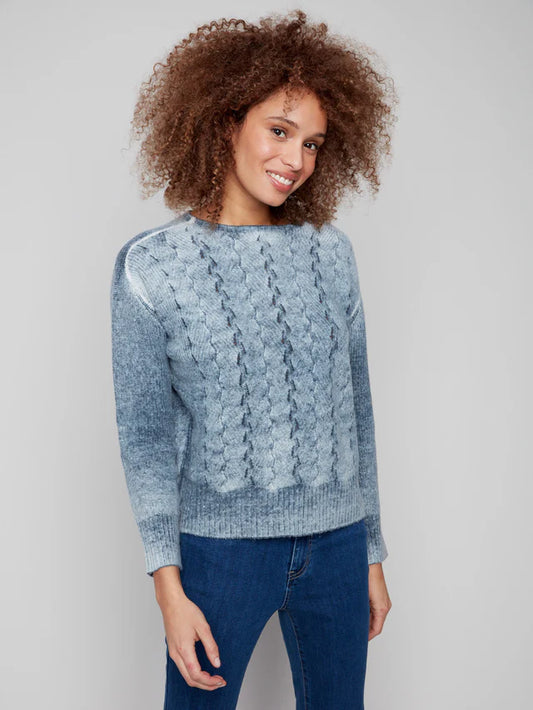 Fancy Stitch Crew Neck Sweater