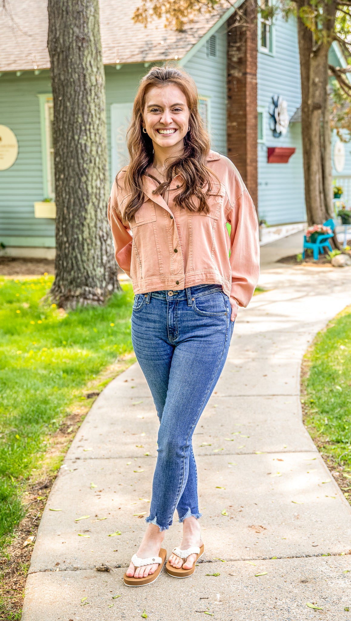 Snapped Frt Cropped Jacket