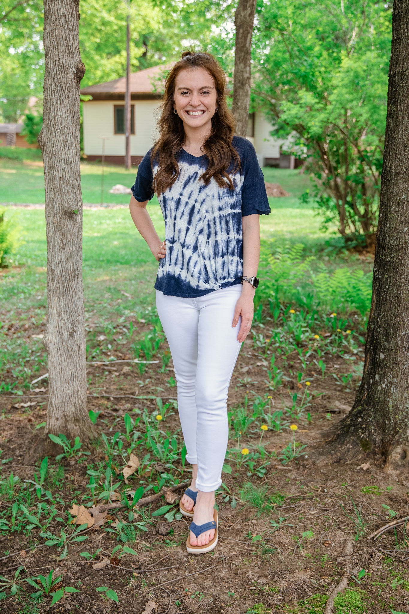 White High Rise Jeans