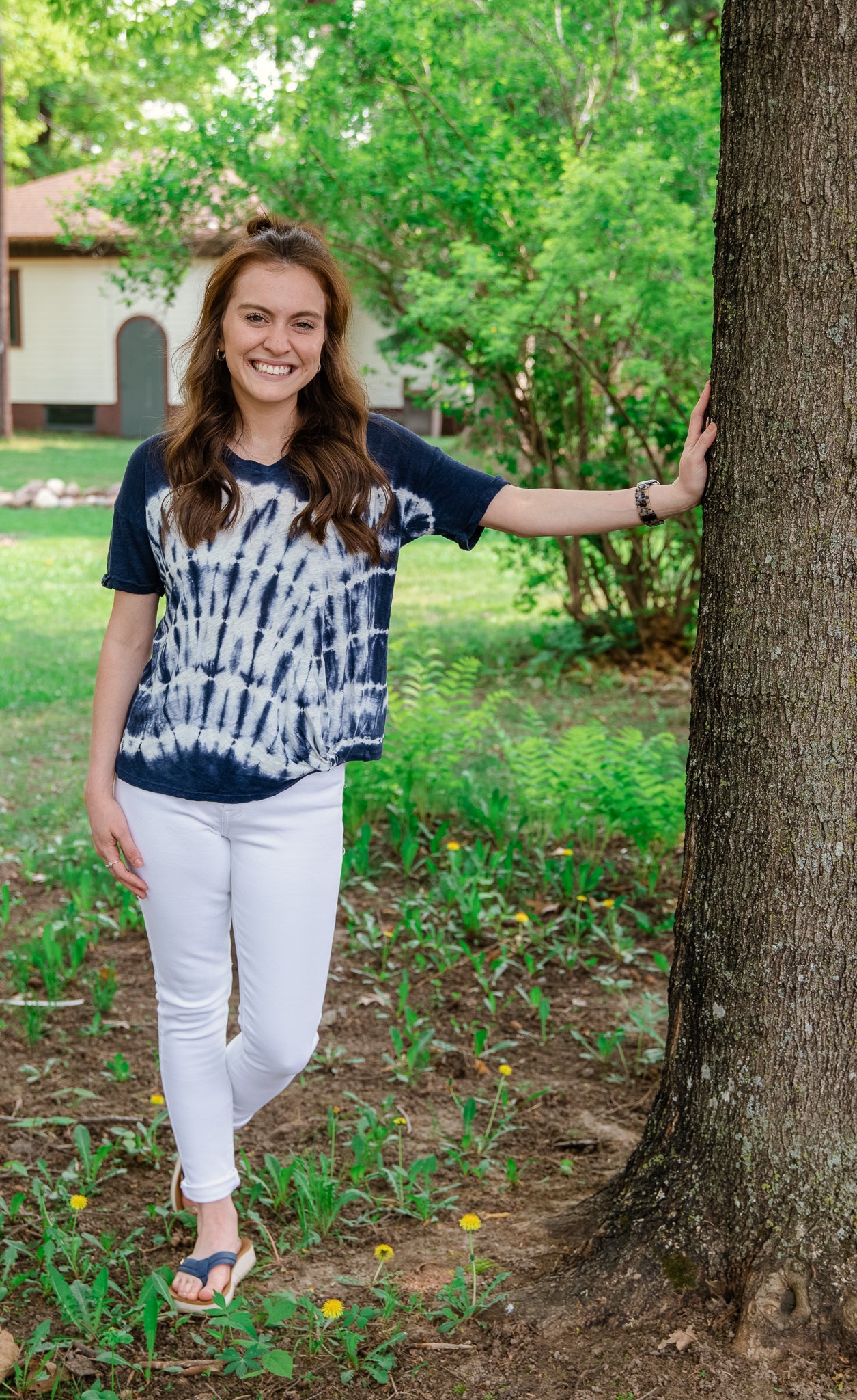 White High Rise Jeans