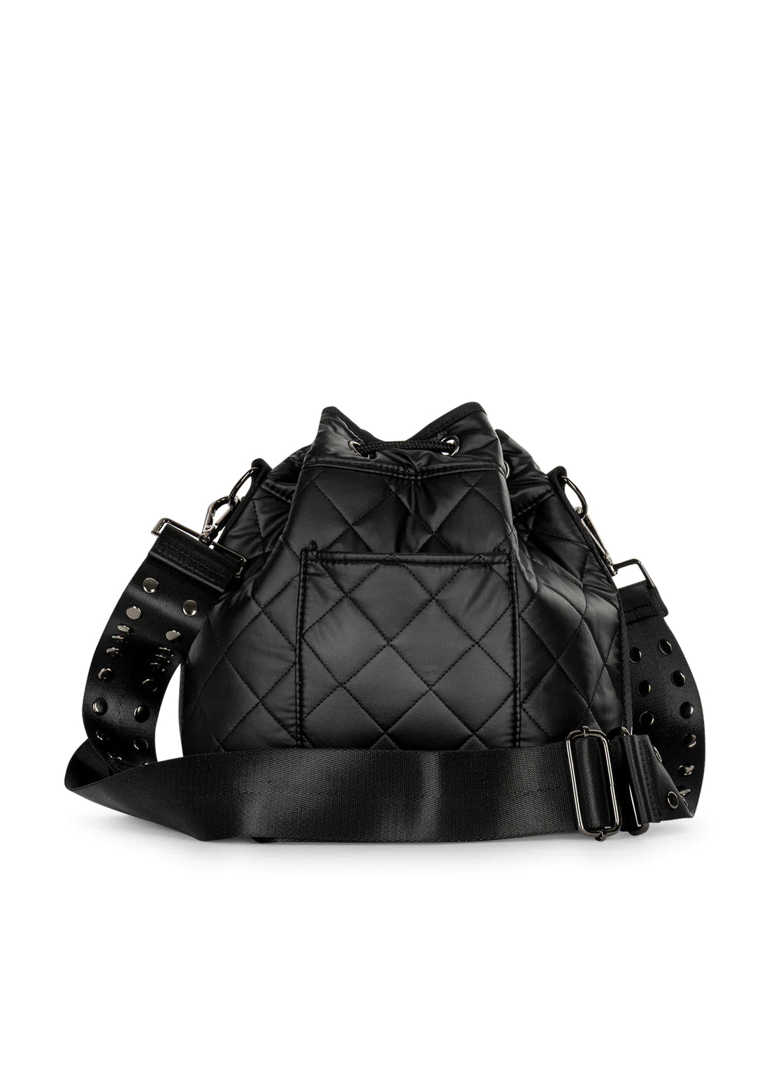 Lindsey Puffer Bucket Black Bag