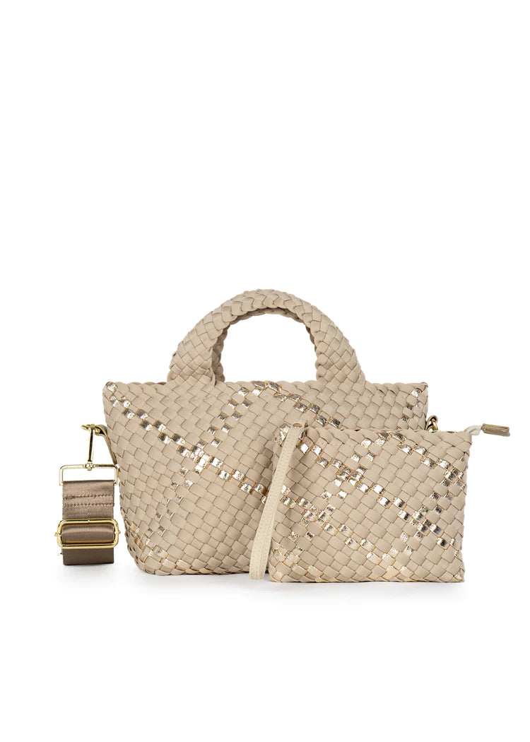 Mark Noir Woven Mini Grey Tote