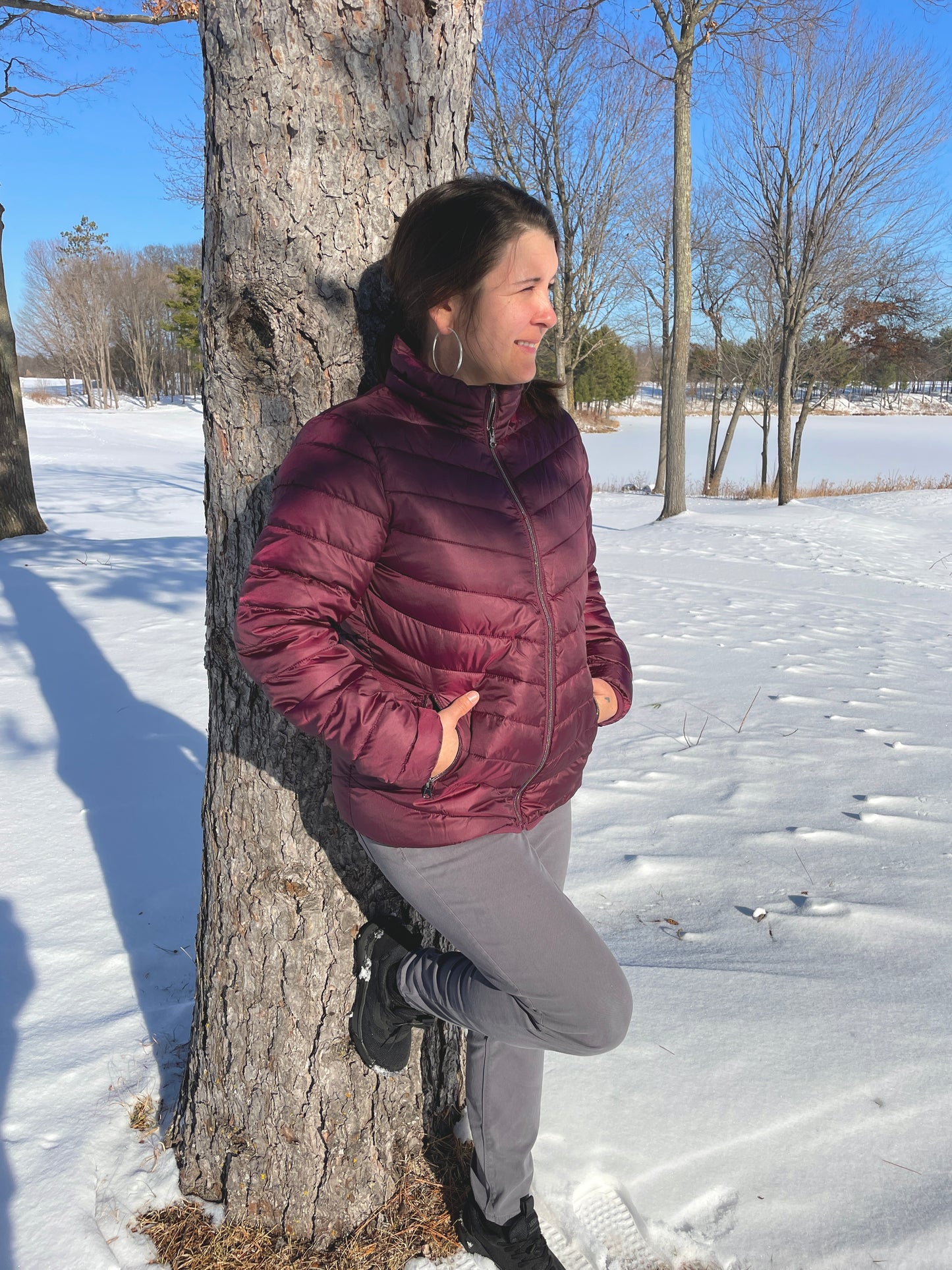 Puffy fig jacket