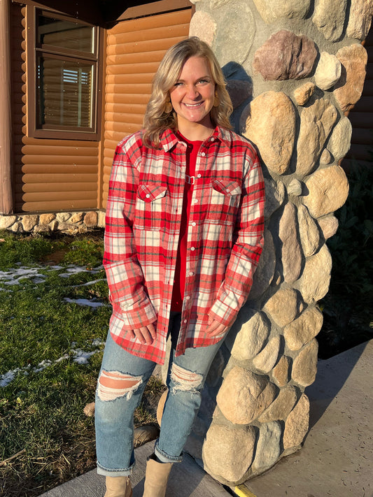 Red and White Flannel