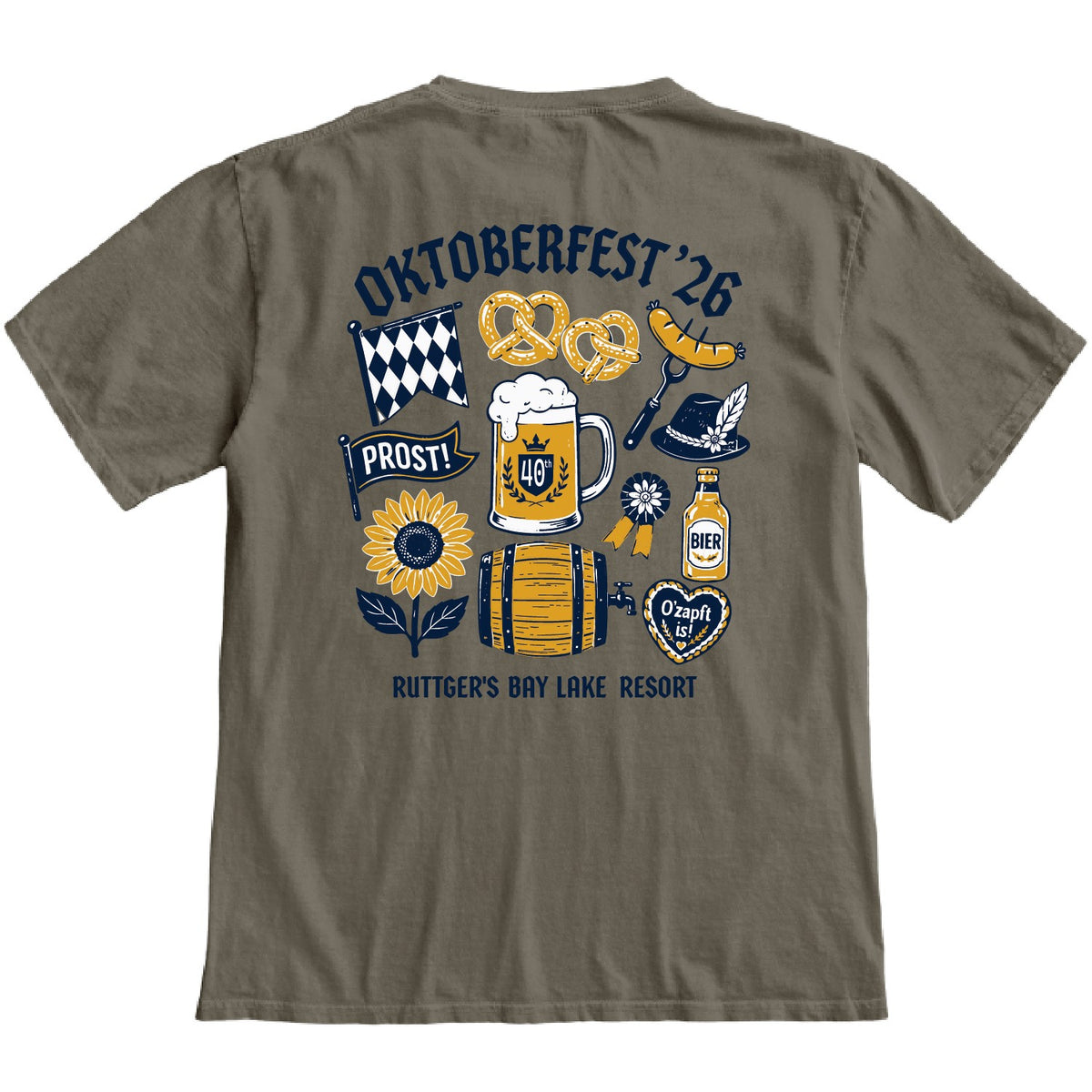 40th Oktoberfest Tee -Cigar