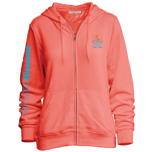 Bay Lake Comfy Full Zip - Clementine