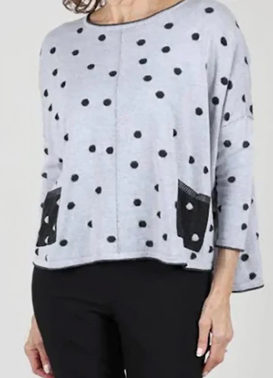 Double Face Dot Pullover